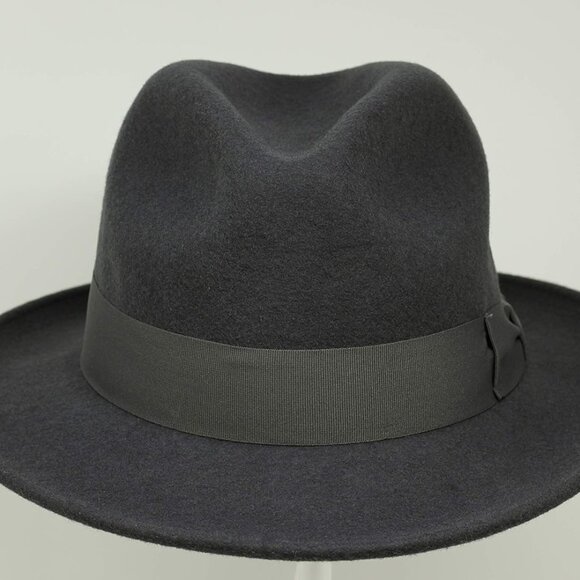 Lightweight Fedora - 100% Wool Felt - Crushable for Travel - Water Resistant - S - Picture 3 of 7